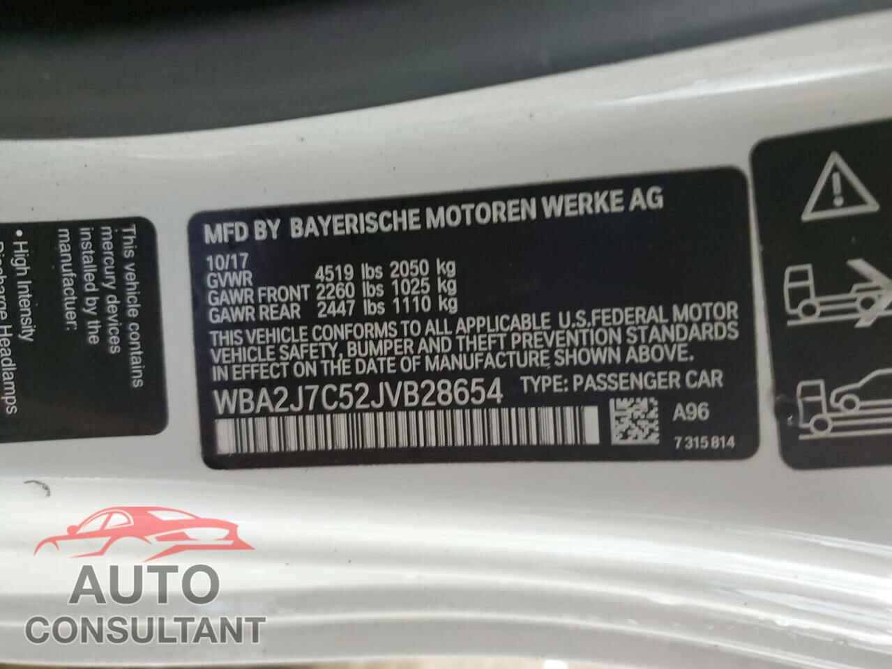 BMW M2 2018 - WBA2J7C52JVB28654