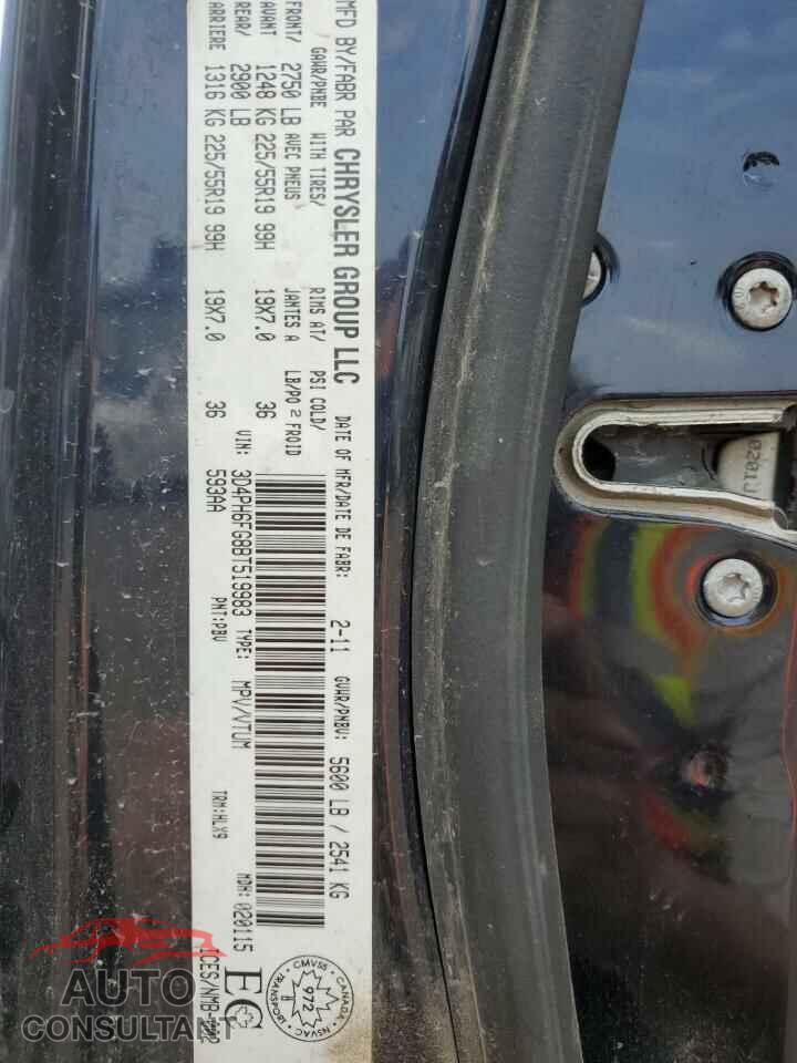 DODGE JOURNEY 2011 - 3D4PH6FG8BT519983
