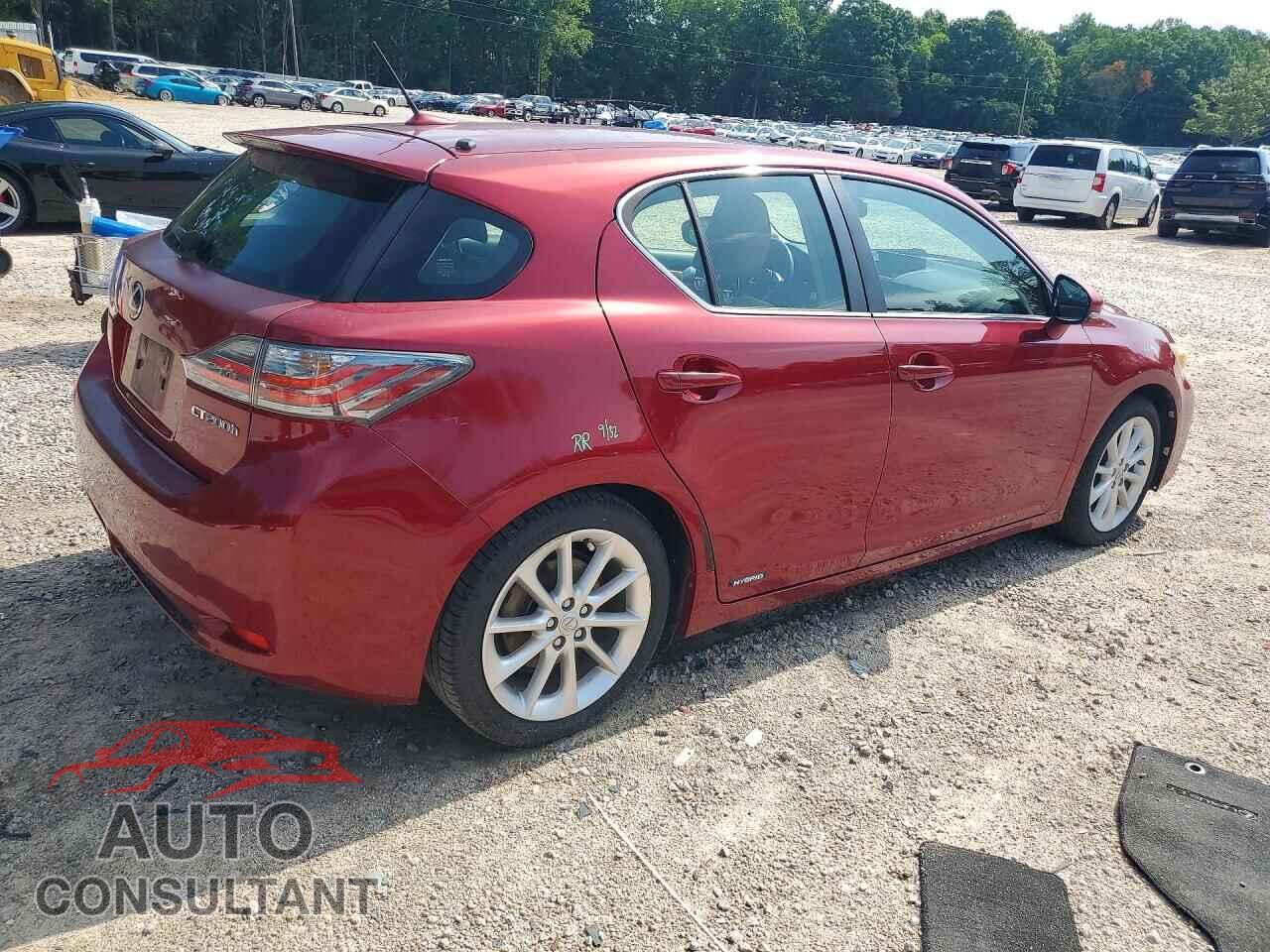 LEXUS CT 200 2012 - JTHKD5BHXC2048643