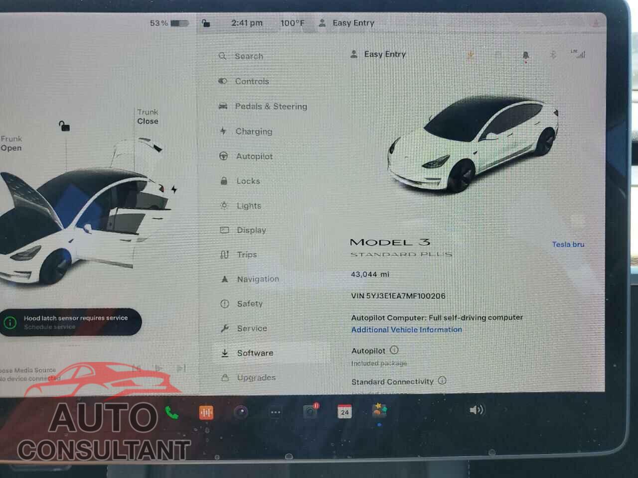 TESLA MODEL 3 2021 - 5YJ3E1EA7MF100206