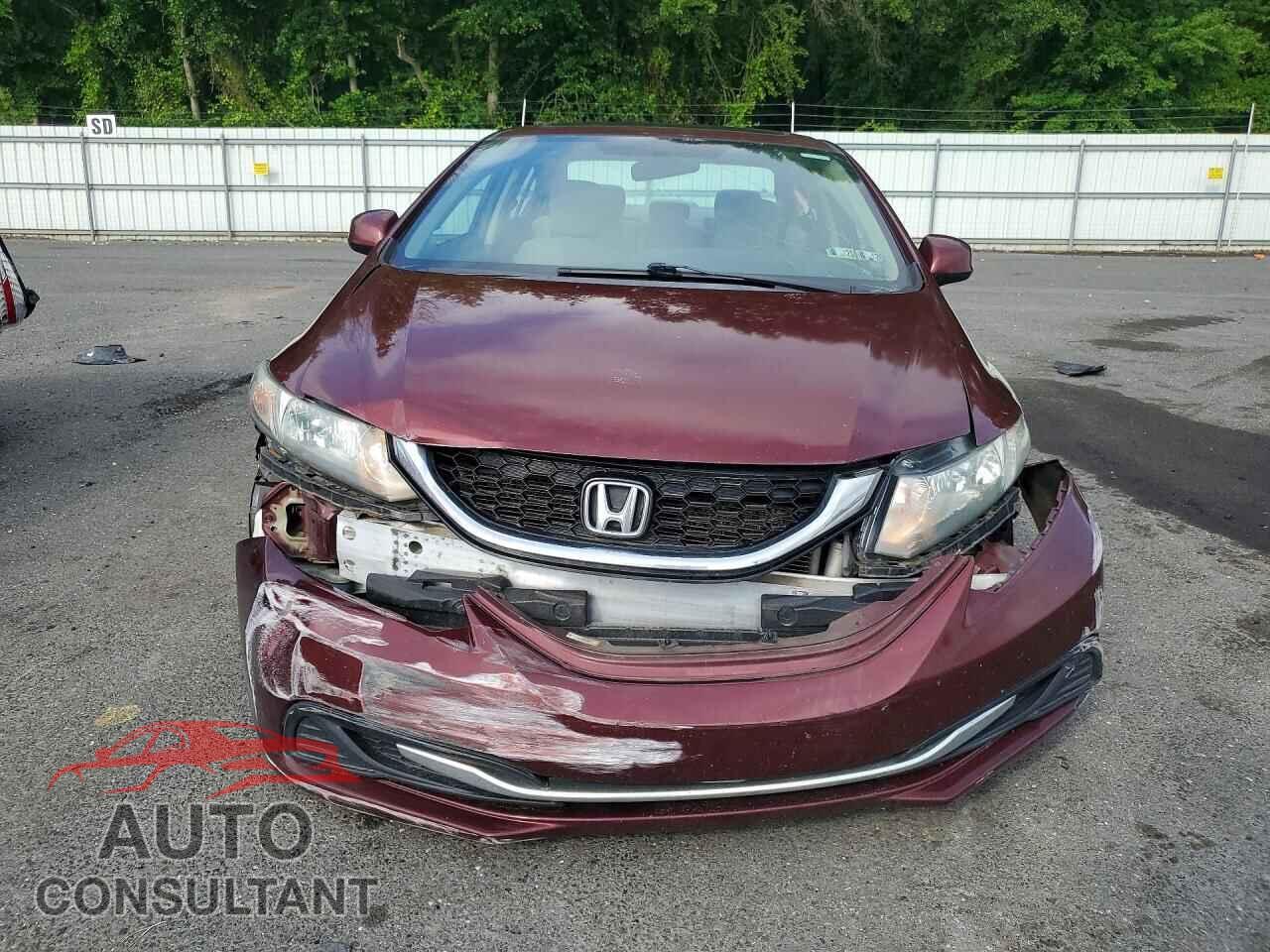 HONDA CIVIC 2013 - 2HGFB2F80DH509456