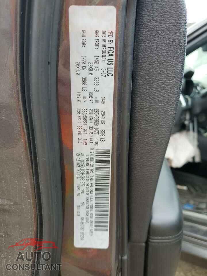 DODGE DURANGO 2017 - 1C4RDJDG8HC921577