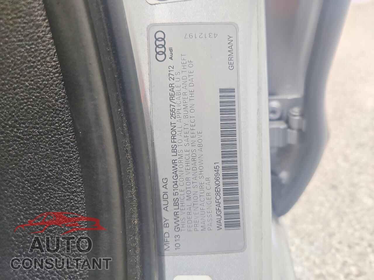 AUDI A6 2014 - WAUGFAFC8EN069451