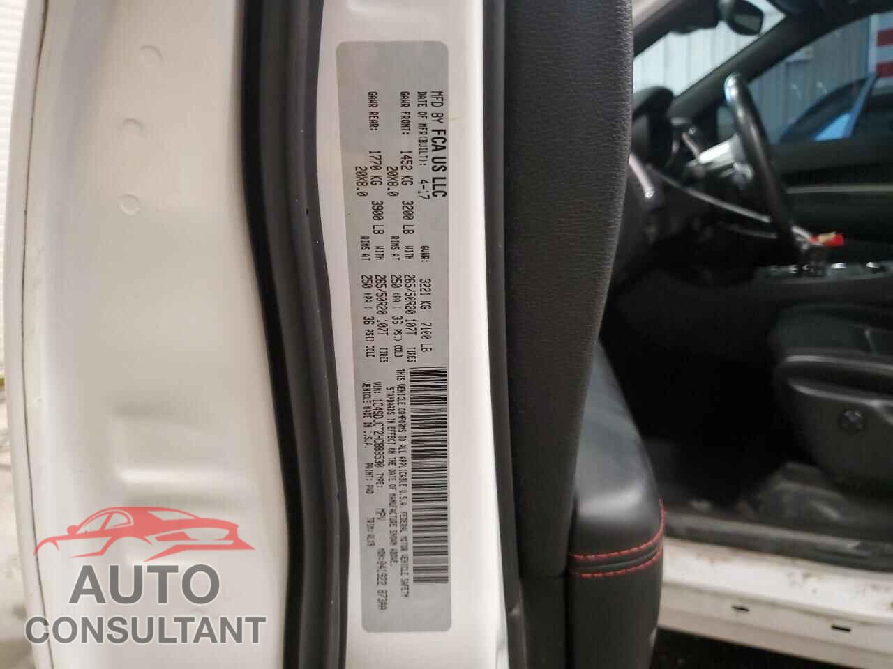 DODGE DURANGO 2017 - 1C4SDJCT2HC888530