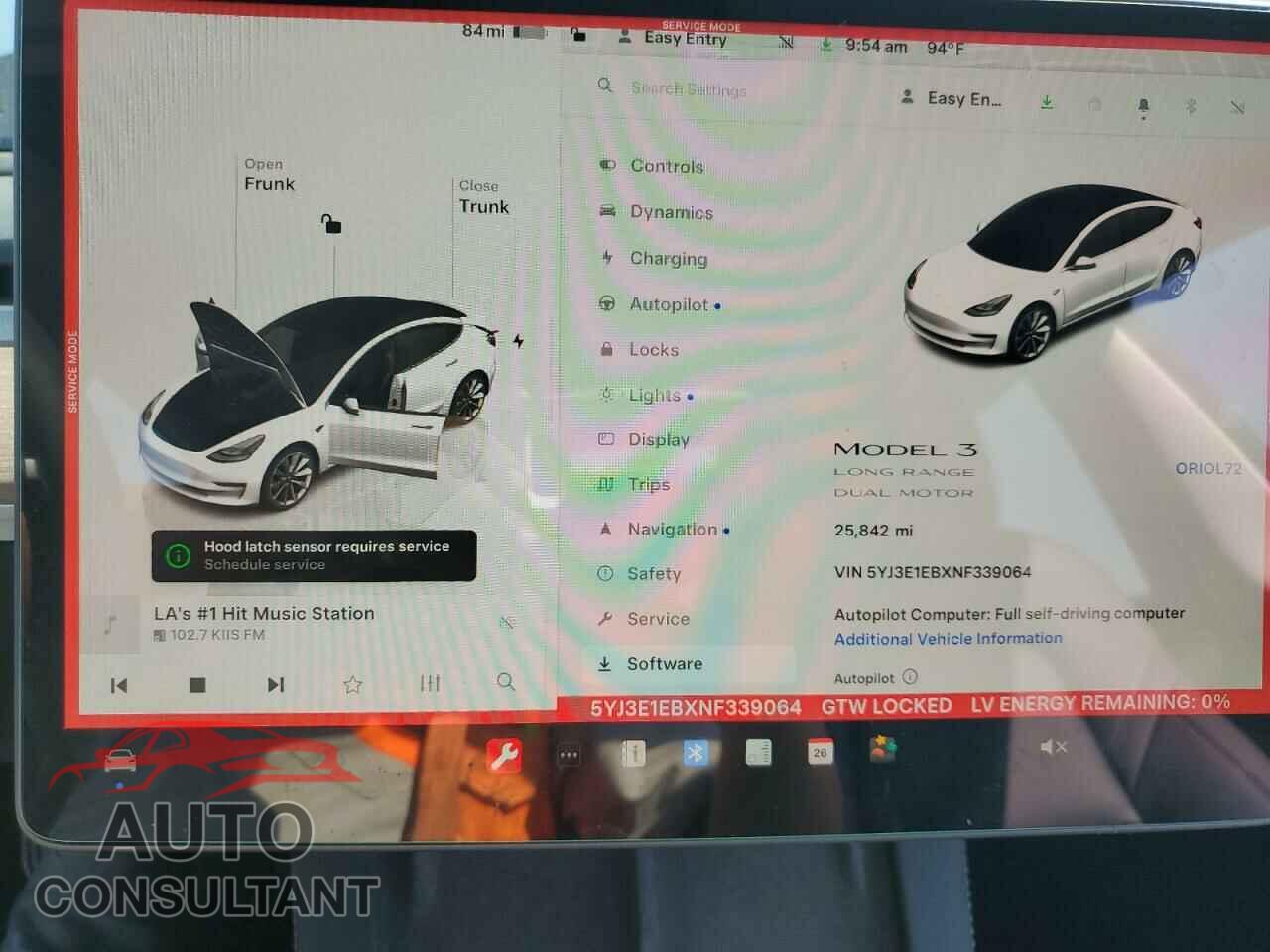 TESLA MODEL 3 2022 - 5YJ3E1EBXNF339064