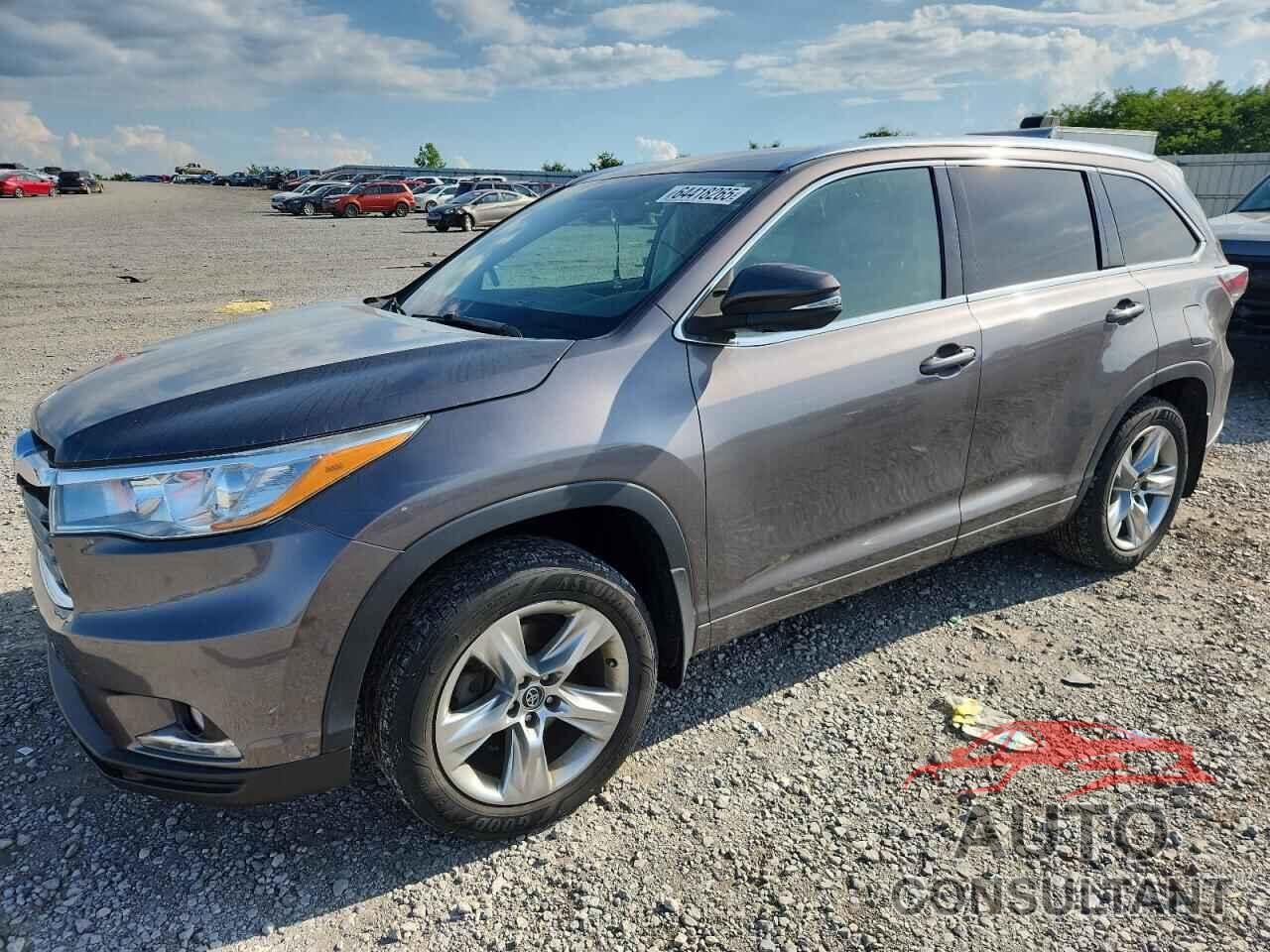 TOYOTA HIGHLANDER 2016 - 5TDDKRFHXGS276562
