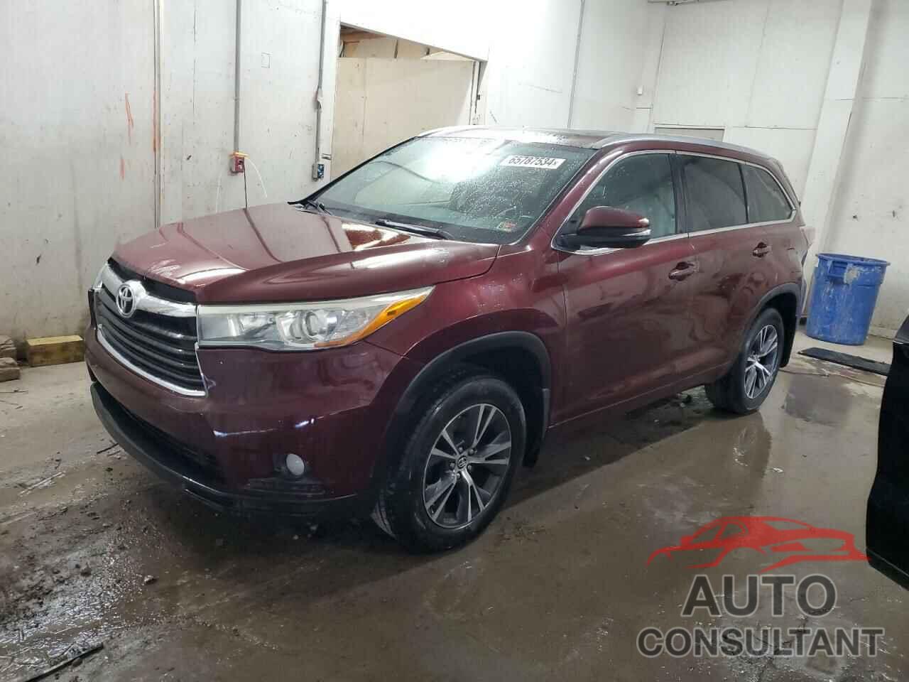 TOYOTA HIGHLANDER 2016 - 5TDJKRFH9GS227081