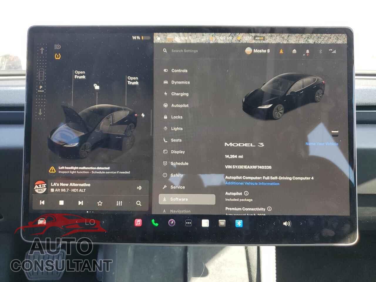 TESLA MODEL 3 2024 - 5YJ3E1EAXRF740336