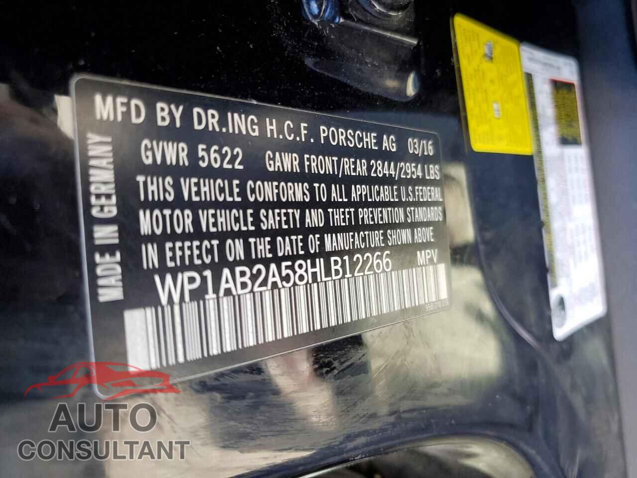 PORSCHE MACAN 2017 - WP1AB2A58HLB12266