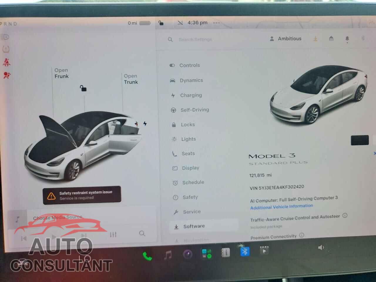 TESLA MODEL 3 2019 - 5YJ3E1EA4KF302420