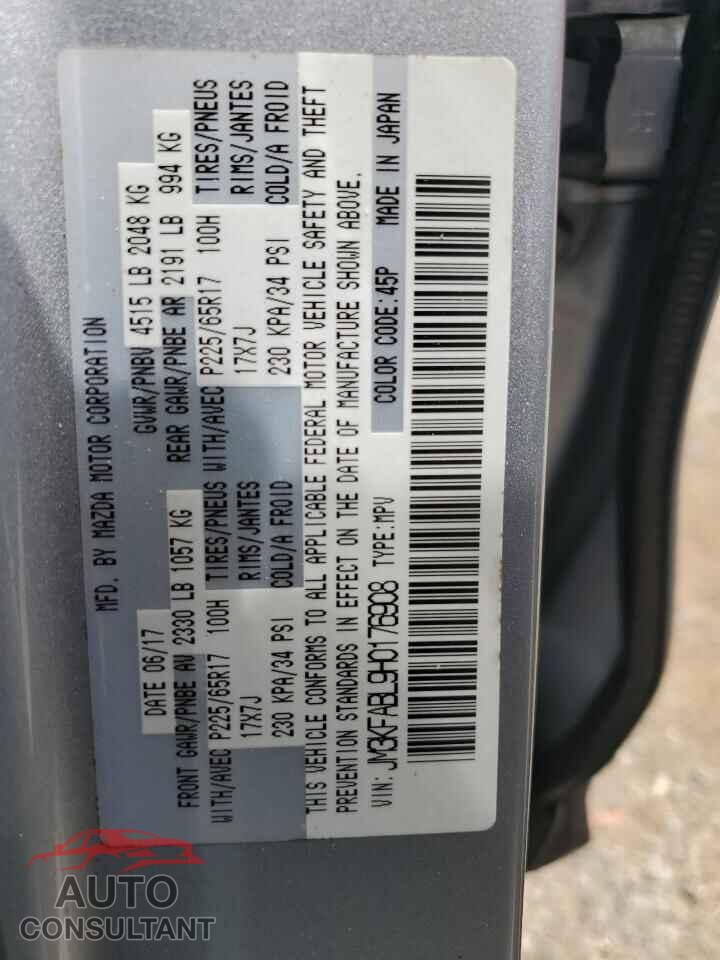 MAZDA CX-5 2017 - JM3KFABL9H0176908