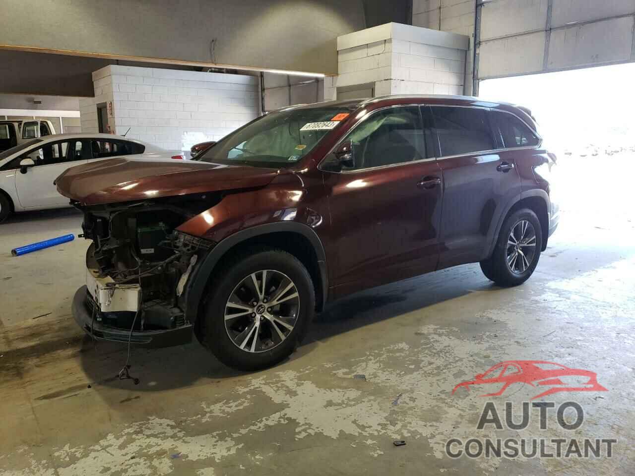 TOYOTA HIGHLANDER 2016 - 5TDJKRFH7GS314722