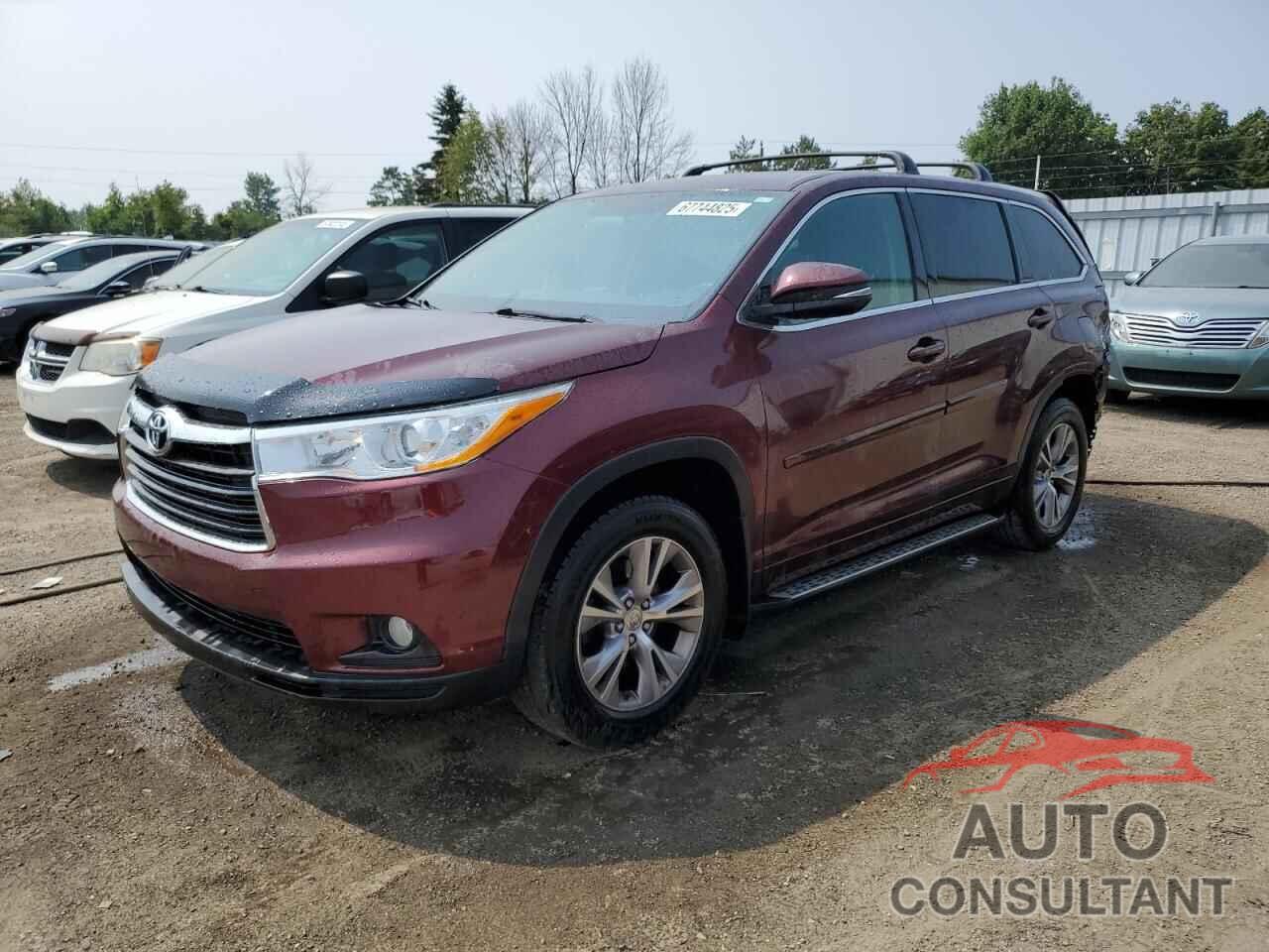 TOYOTA HIGHLANDER 2015 - 5TDBKRFH1FS152198