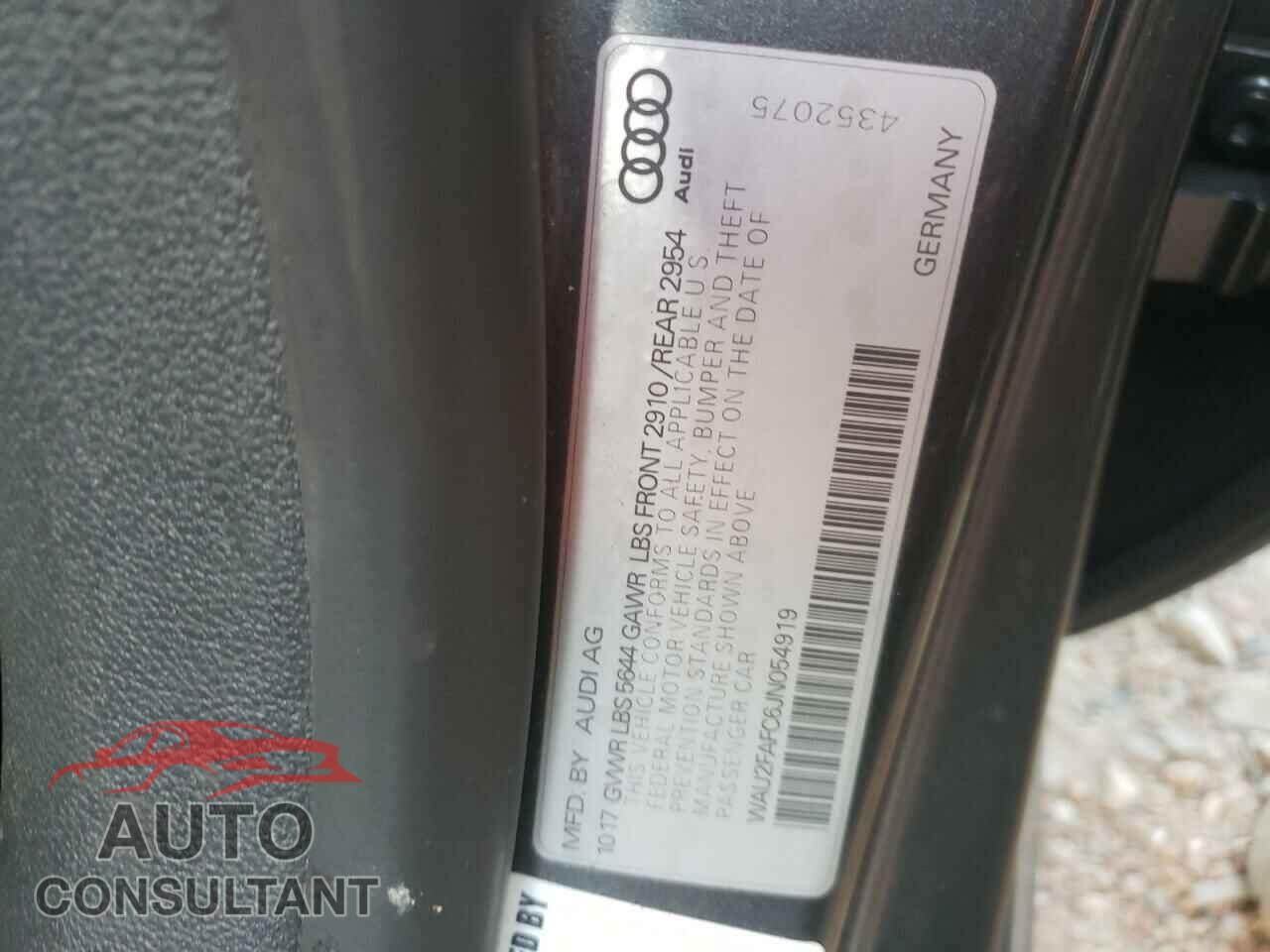 AUDI S7/RS7 2018 - WAU2FAFC6JN054919