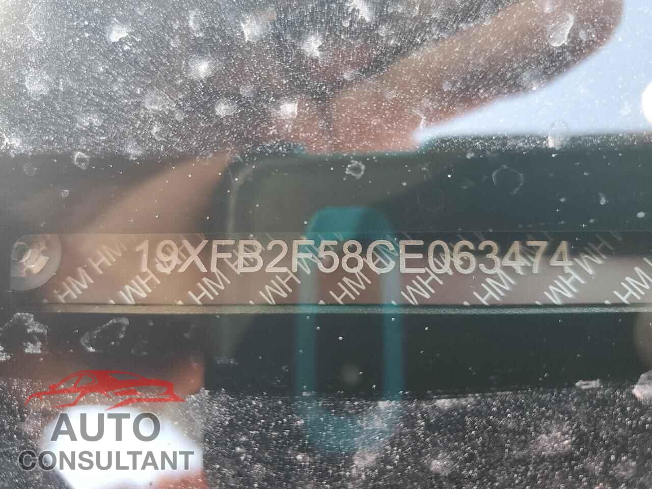 HONDA CIVIC 2012 - 19XFB2F58CE063474