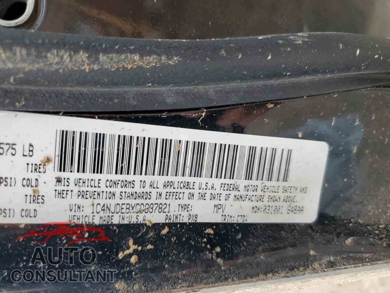 JEEP COMPASS 2012 - 1C4NJDEBXCD637821