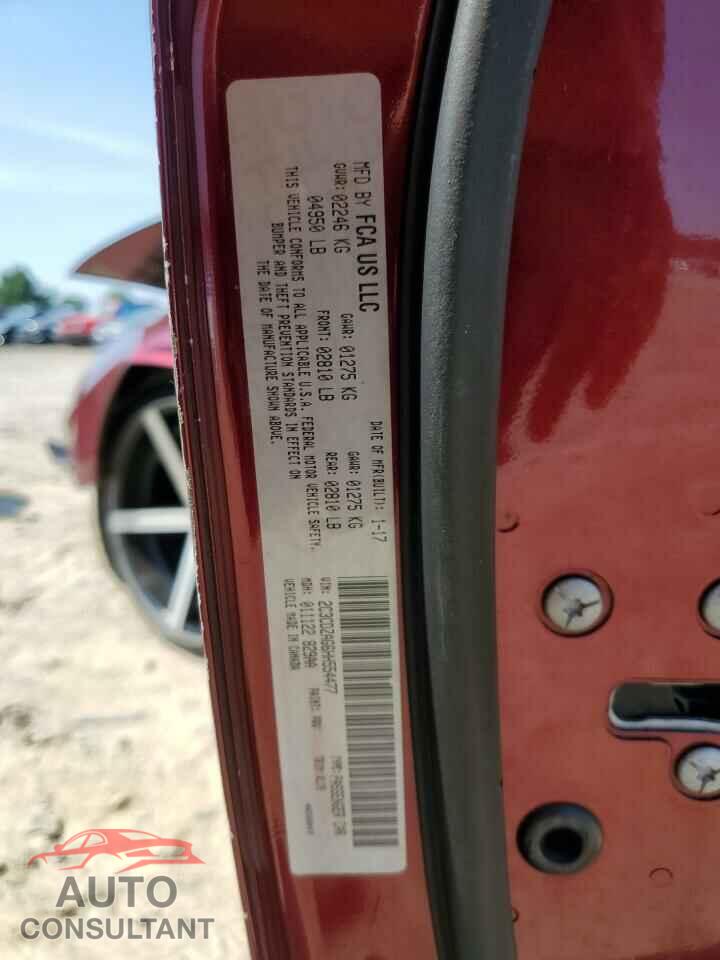 DODGE CHALLENGER 2017 - 2C3CDZAG6HH554477