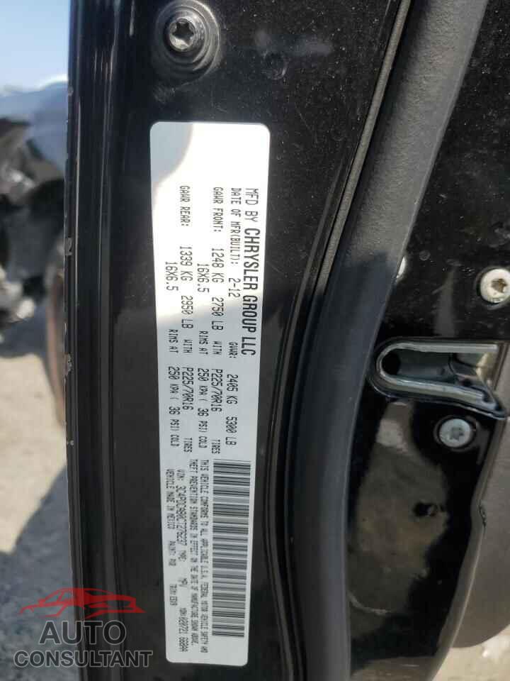 DODGE JOURNEY 2012 - 3C4PDCAB0CT276237