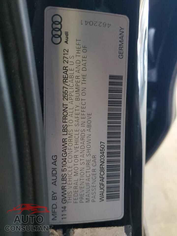 AUDI A6 2015 - WAUGFAFC8FN034507