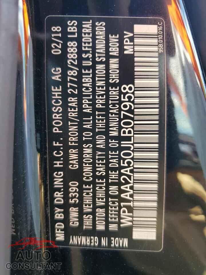 PORSCHE MACAN 2018 - WP1AA2A50JLB07958