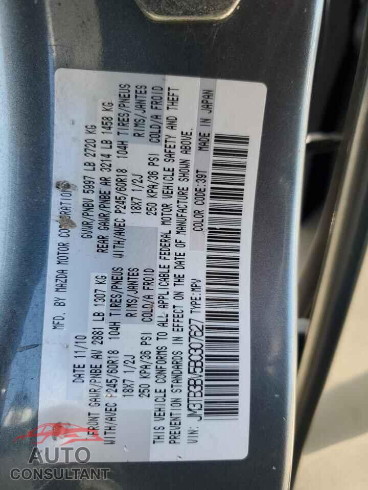 MAZDA CX-9 2011 - JM3TB3BV5B0307627