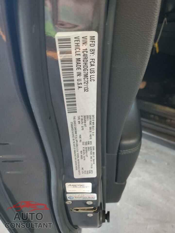 DODGE DURANGO 2021 - 1C4RDHDG7MC721132