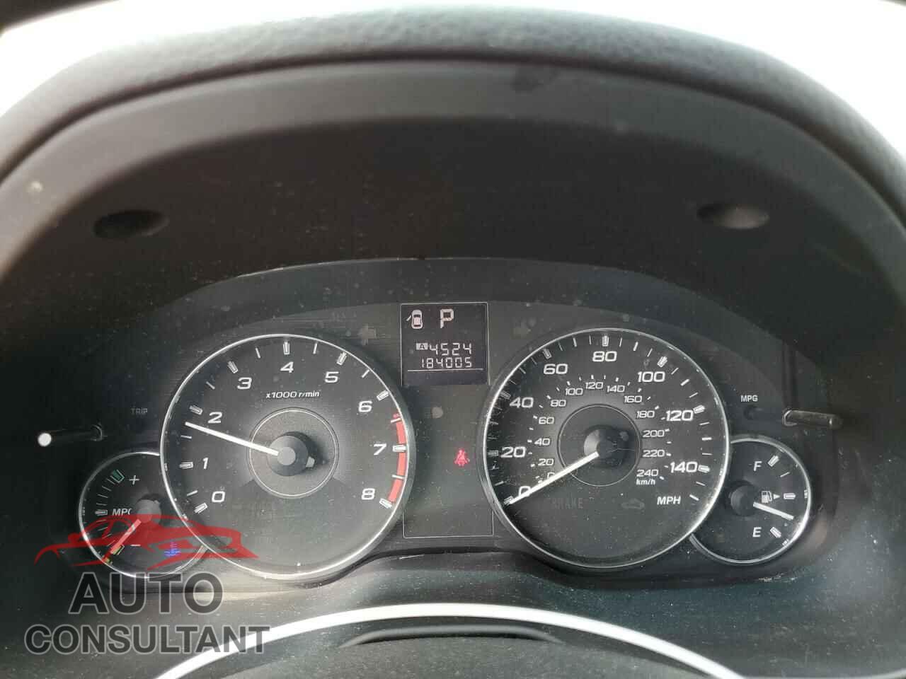 SUBARU OUTBACK 2012 - 4S4BRBKC6C3261410