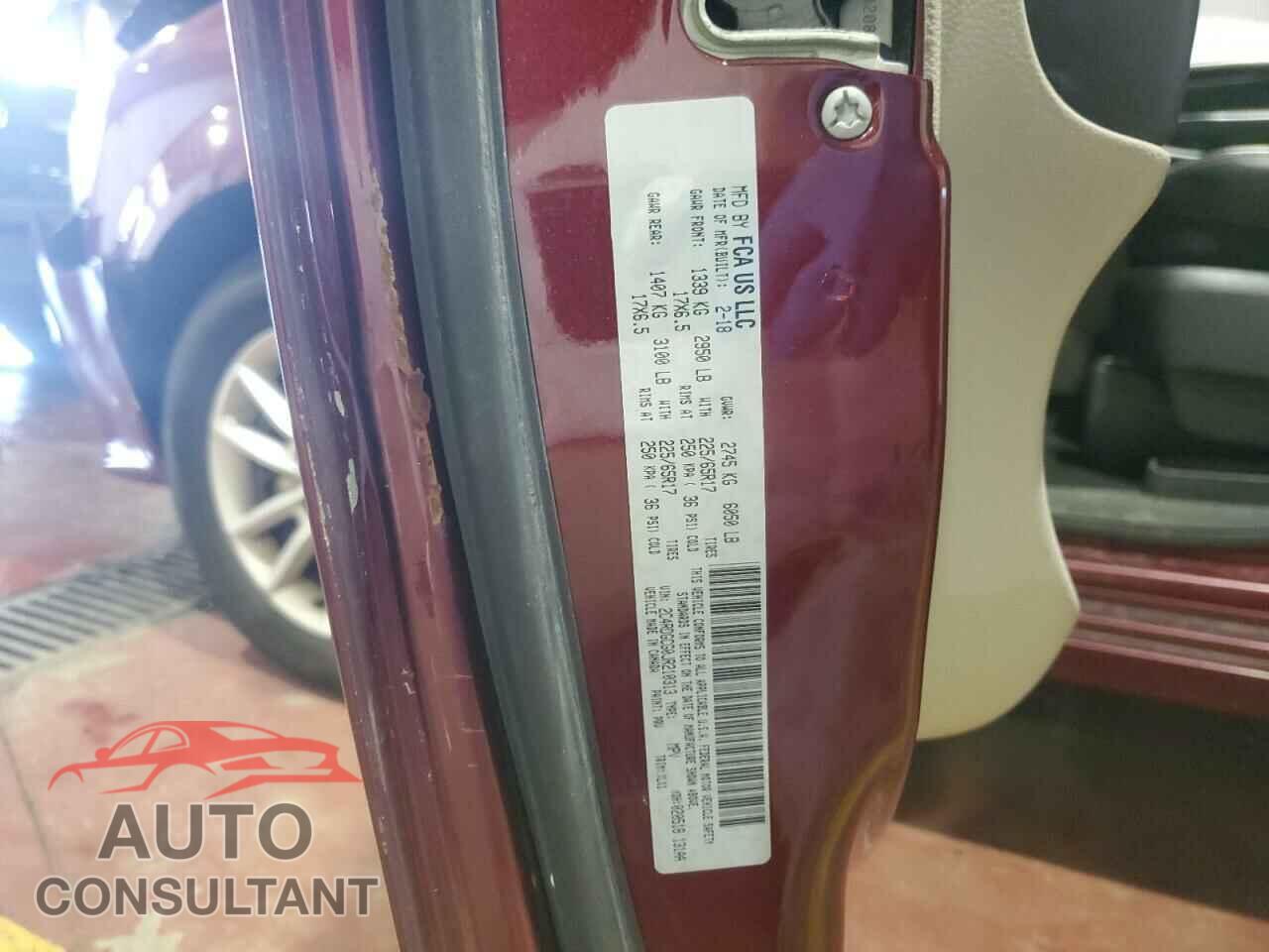 DODGE CARAVAN 2018 - 2C4RDGCG0JR210313