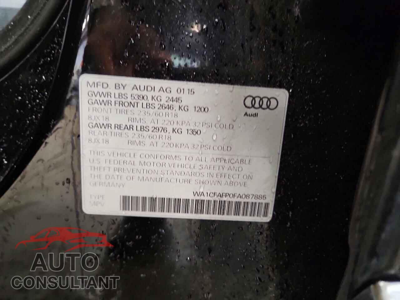 AUDI Q5 2015 - WA1CFAFP0FA087885