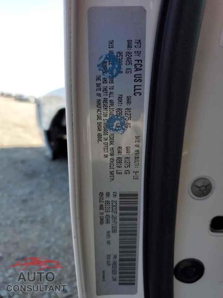 DODGE CHALLENGER 2019 - 2C3CDZFJ2KH719288
