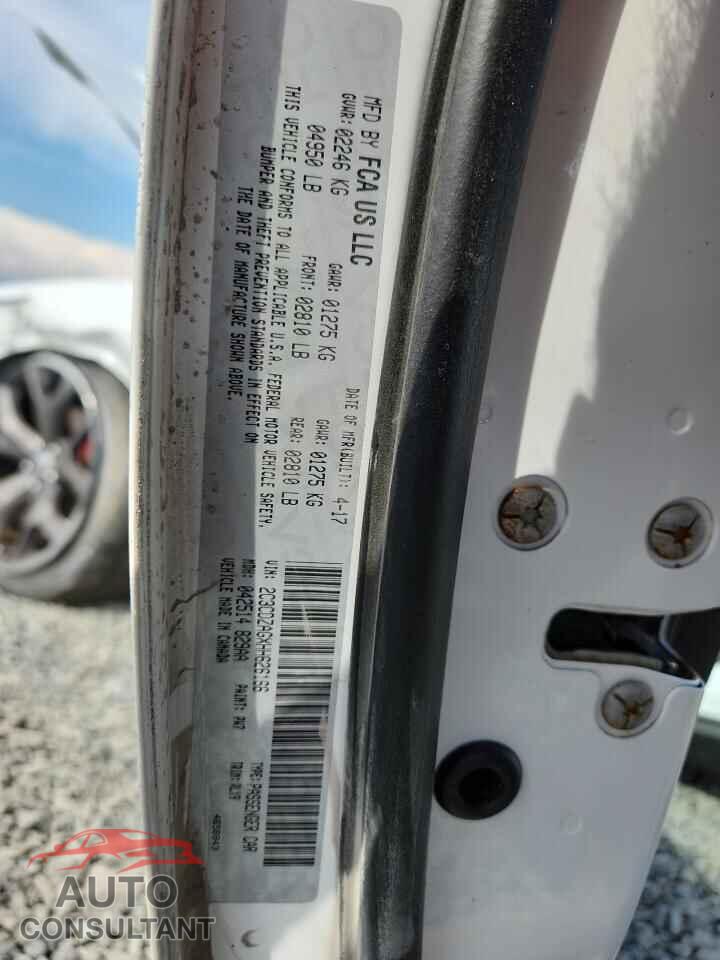 DODGE CHALLENGER 2017 - 2C3CDZAGXHH626166