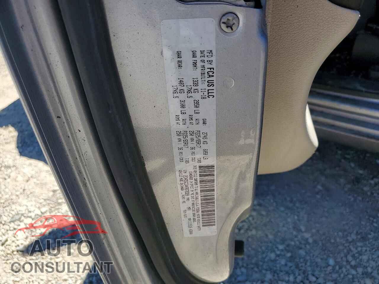 DODGE CARAVAN 2019 - 2C4RDGCG4KR578320