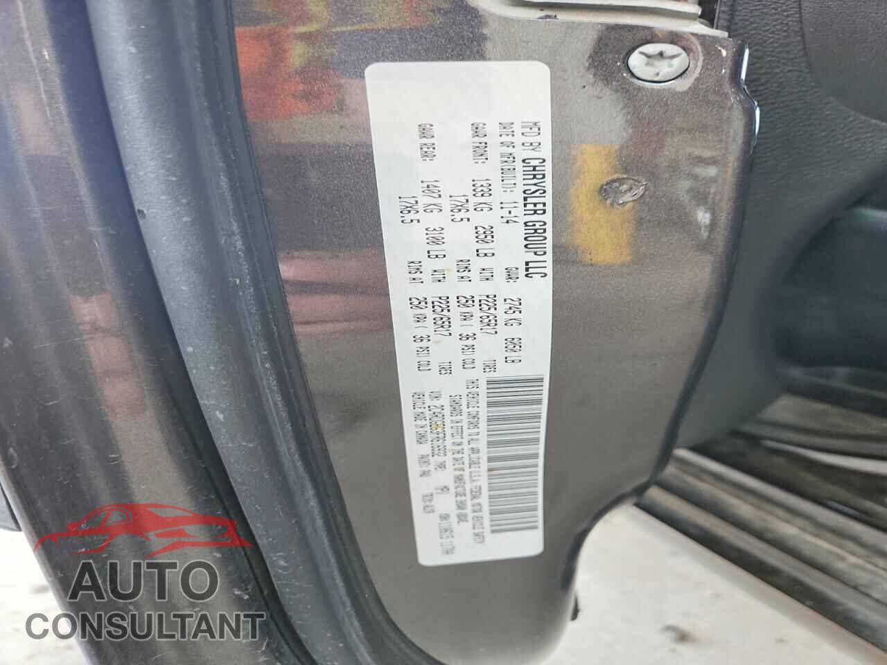DODGE CARAVAN 2015 - 2C4RDGEG3FR616932