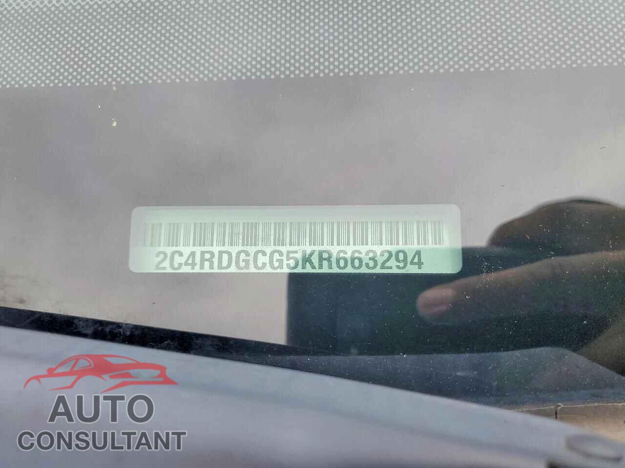 DODGE CARAVAN 2019 - 2C4RDGCG5KR663294