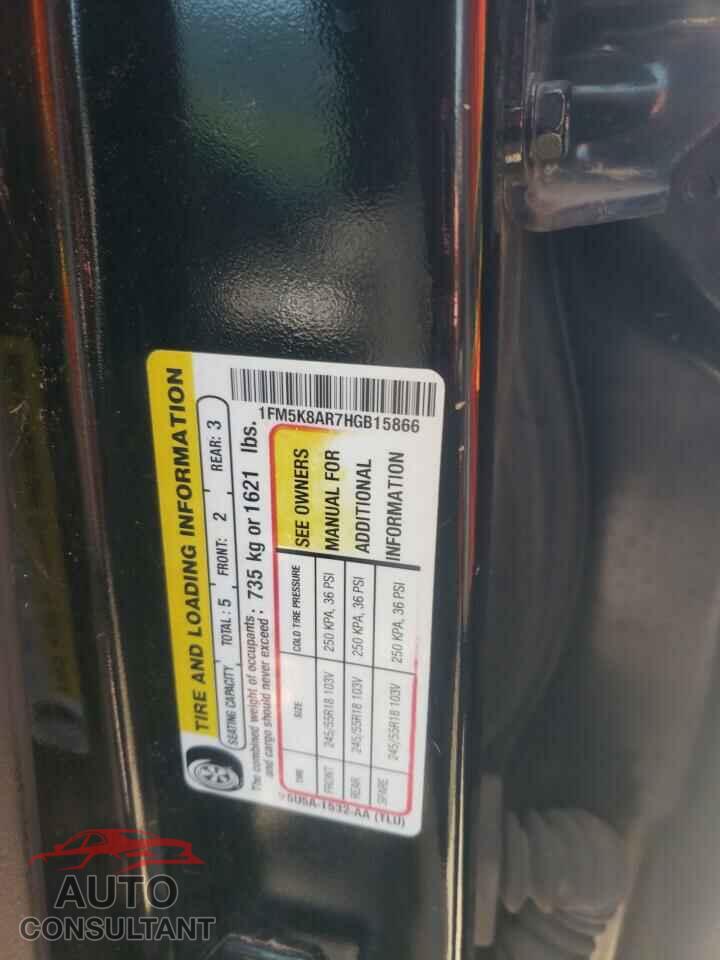 FORD EXPLORER 2017 - 1FM5K8AR7HGB15866