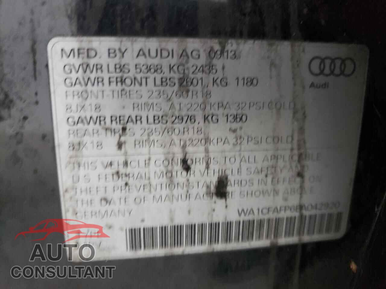 AUDI Q5 2014 - WA1CFAFP6EA042920