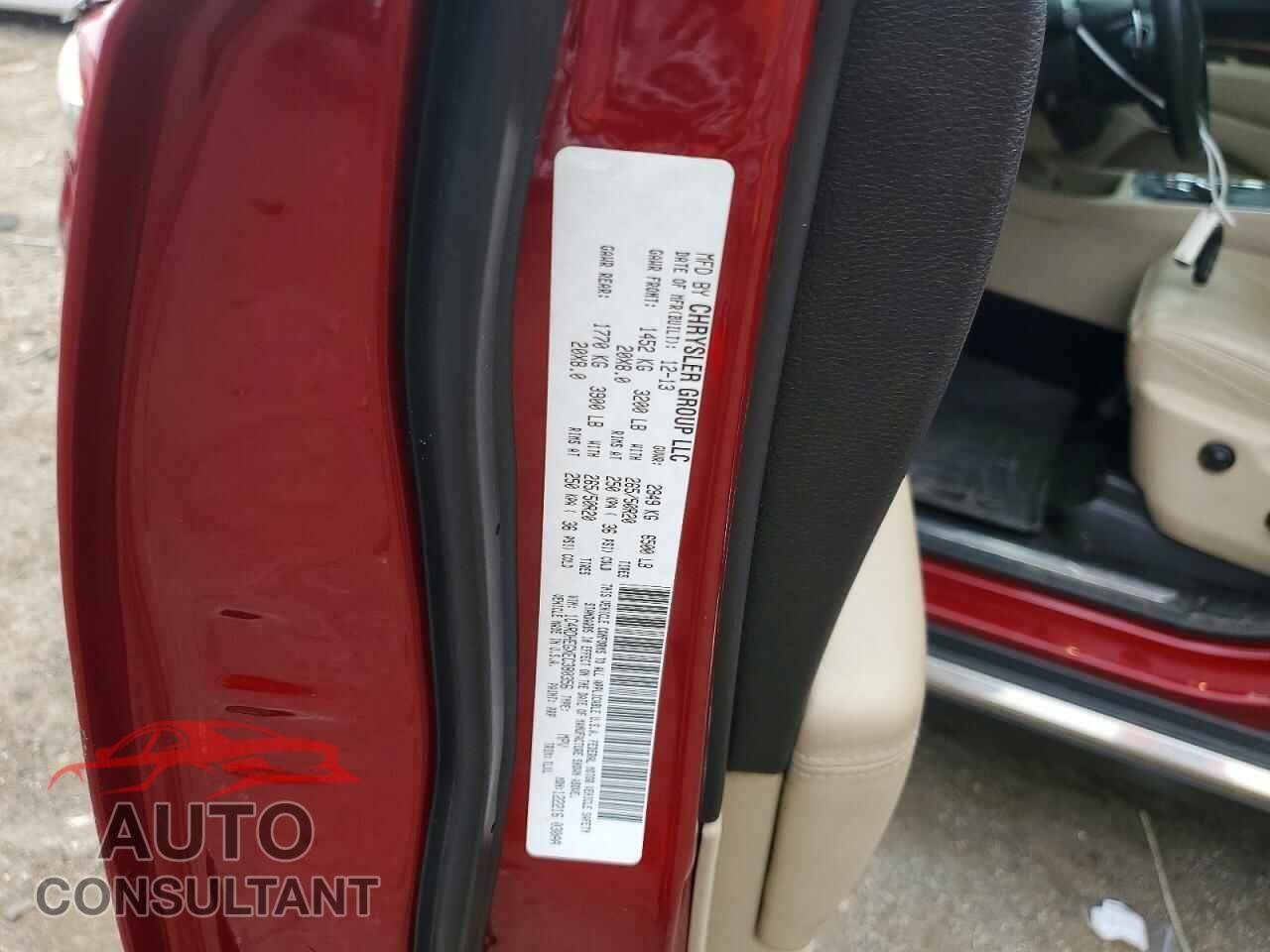 DODGE DURANGO 2014 - 1C4RDHEGXEC380356