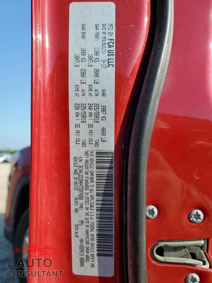 JEEP COMPASS 2017 - 3C4NJDCB4HT597689
