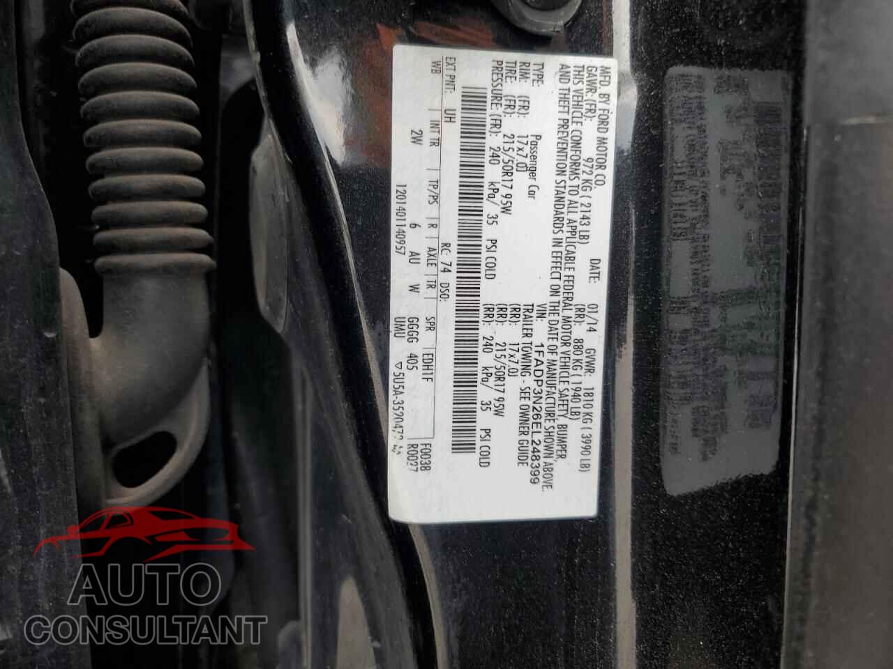 FORD FOCUS 2014 - 1FADP3N26EL248399