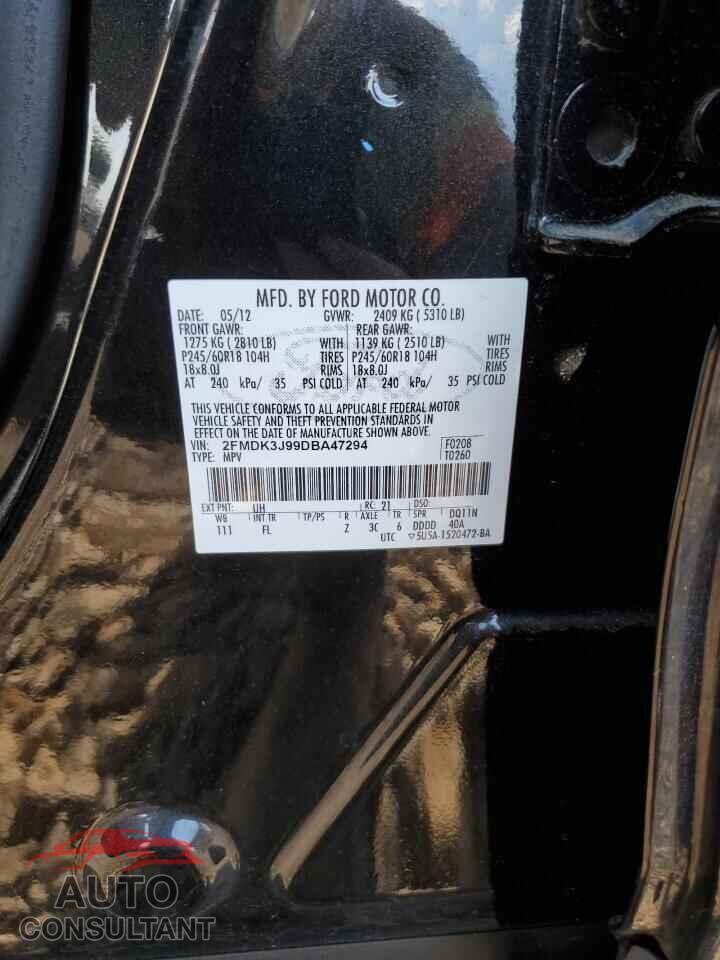 FORD EDGE 2013 - 2FMDK3J99DBA47294
