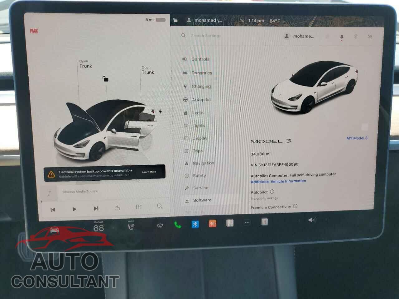 TESLA MODEL 3 2023 - 5YJ3E1EA3PF496090