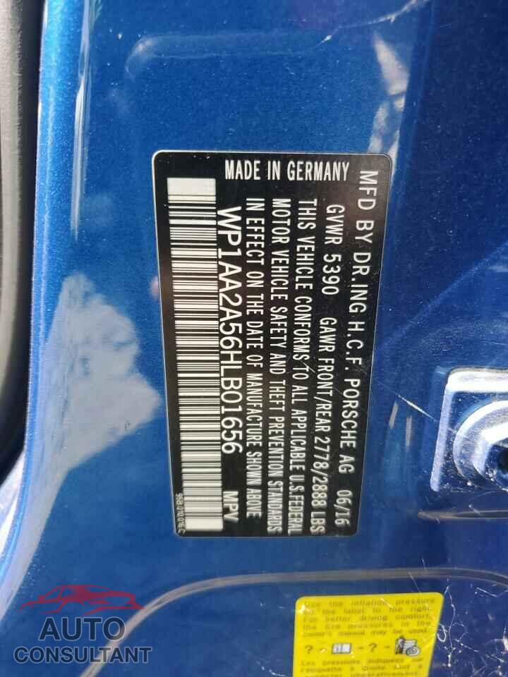 PORSCHE MACAN 2017 - WP1AA2A56HLB01656