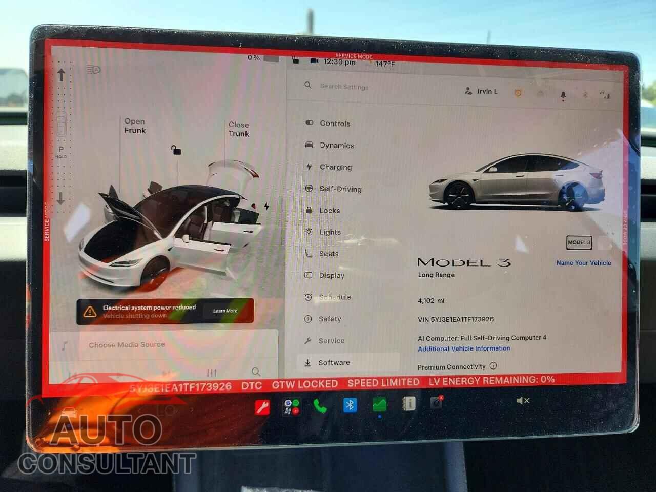 TESLA MODEL 3 2026 - 5YJ3E1EA1TF173926