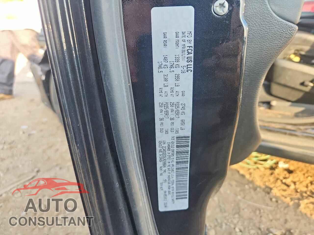 DODGE CARAVAN 2018 - 2C4RDGEG9JR299604