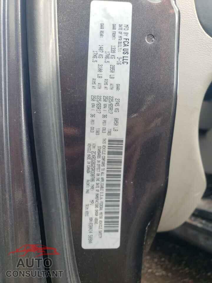 DODGE CARAVAN 2016 - 2C4RDGBG2GR330706