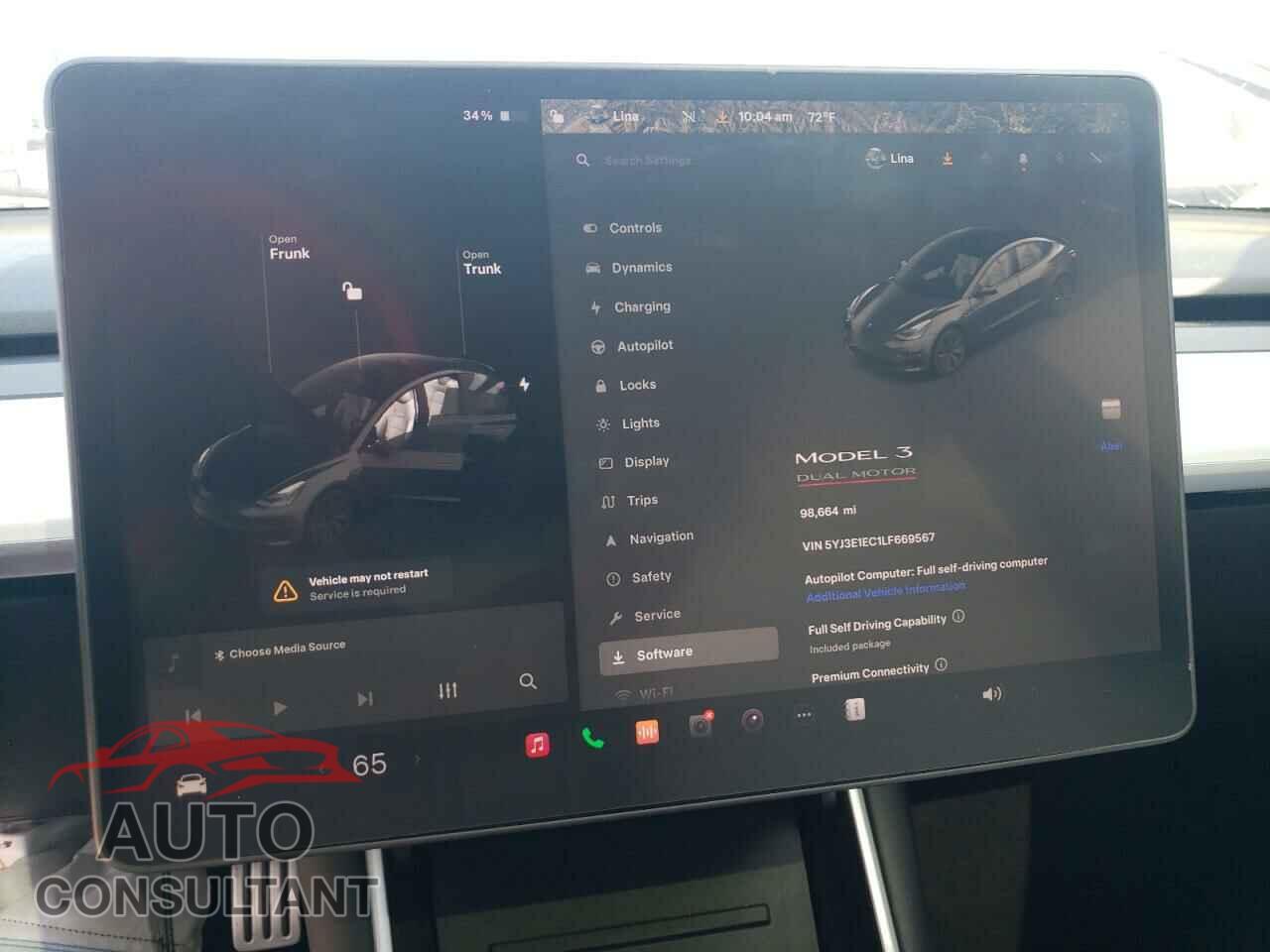 TESLA MODEL 3 2020 - 5YJ3E1EC1LF669567
