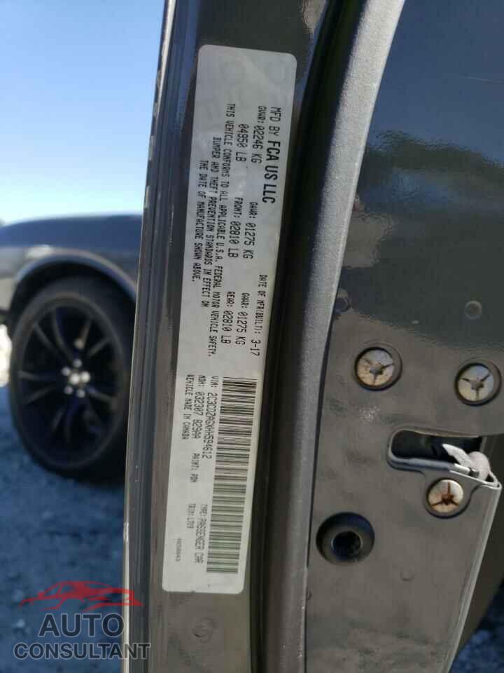 DODGE CHALLENGER 2017 - 2C3CDZAGXHH594612