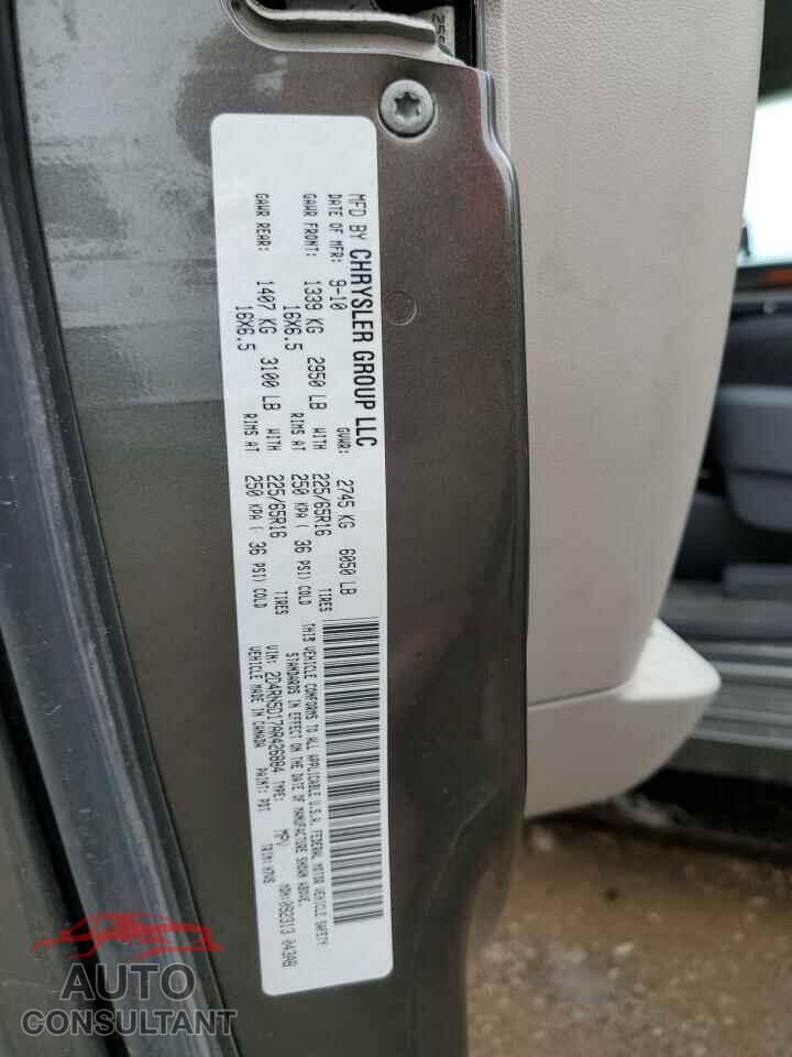 DODGE CARAVAN 2010 - 2D4RN5D17AR426884