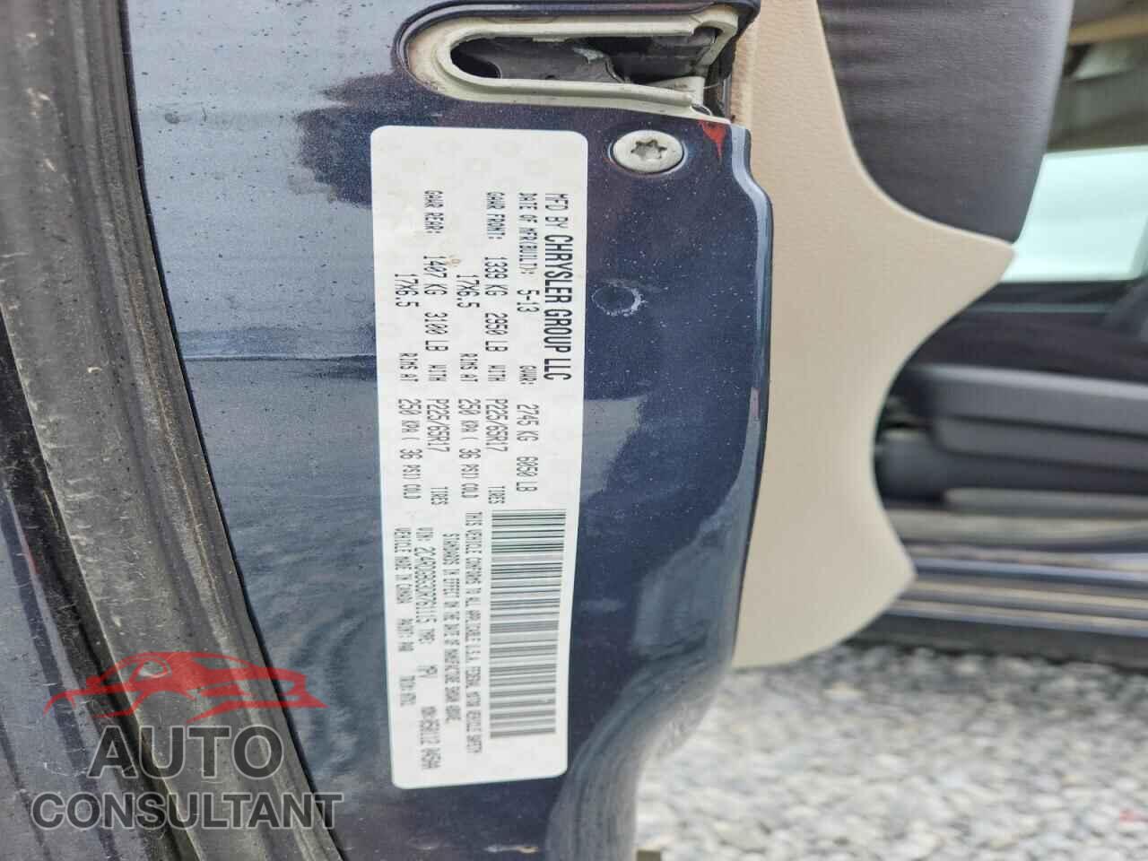DODGE CARAVAN 2013 - 2C4RDGBG3DR761115