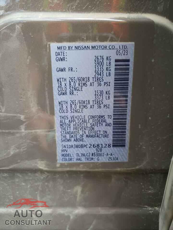 NISSAN PATHFINDER 2023 - 5N1DR3BD8PC268128